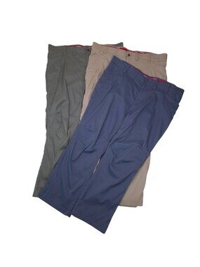 Wrangler Outdoor Series 3 Pair ATG Pants Stretch Size 44x30 Tan Navy Green